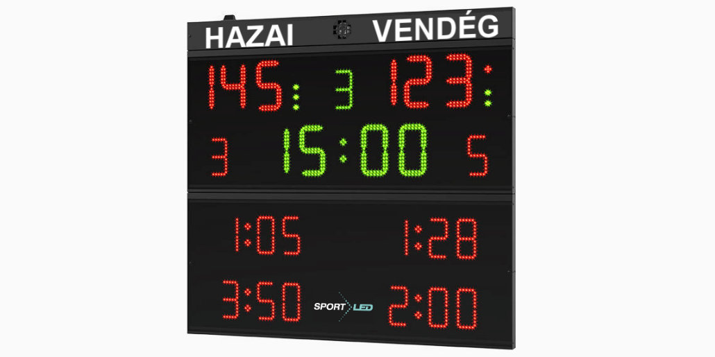 Kosárlabda eredményjelző LED tábla